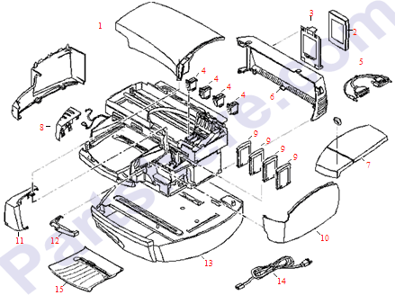 HP parts picture diagram for C5875-60001, 8120-8416, 8120-8417, 8120-8419, 8120-8420, C4530-40142, C4530-40146, C4530-40148, C4530-40149, C4530-40254, C4530-60033, C4530-60314, 8120-8421, 8120-8451, 8120-8452, J3263-69011, C4601-69002, C4601A, J3263-40003